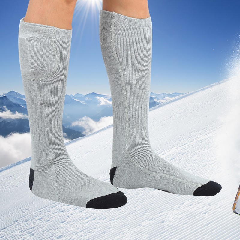 Rechargeable Washable Warm Adjustable Temperature Electric Heating SocksEU Plug 100-240V