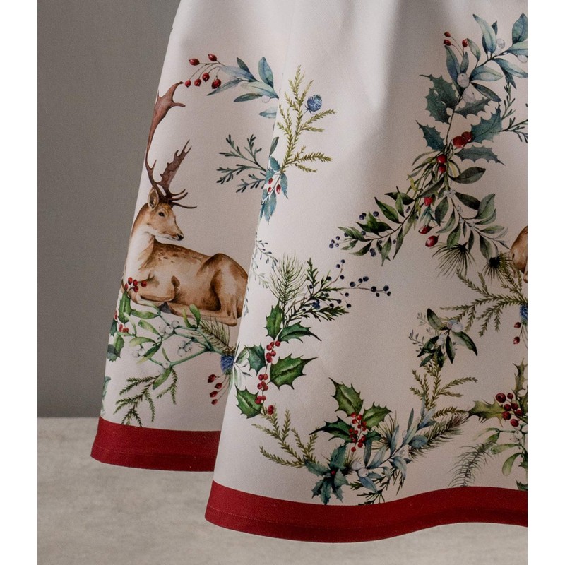 Maison d' Hermine Holly Time 100% Cotton Tablecloth Kitchen Dining