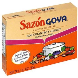 Goya Sazon With Coriander & Annatto, 1.41 oz Sazon con Culantro y Achiote (2 packs)