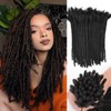 Twigoal Thickness 100% Real Human Hair Dreadlock Extensions for Man/Women