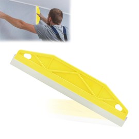 12-Inch Stainless Steel Paint Edging Tool - Professional Right Angle Paint Shield & Guard for Perfect Cutting-in (Yellow)