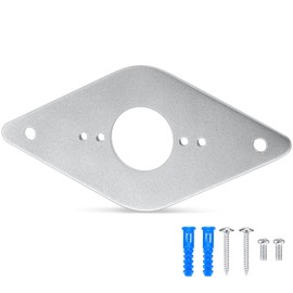 MorningRo 2 Pack Hose Bib Repair Kit Hose Bib Mounting Plate Outdoor Faucet Repair Kit Spigot Mounting Plate, Frost Proof, Aluminum, Finished