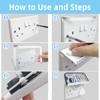 Double Socket Speaker Shelf, Outlet Shelf Wall Holder for Kitchen