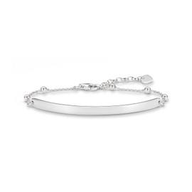 Thomas Sabo Love Bridge LBA0044-001-12-L18v Women's Bracelet 925 Sterling Silver Length from 15 to 18 cm Bridge 5.4 cm, Sterling Silver, Without Stone