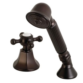 Kingston Brass KSK4305BXTR Deck Mount Hand Shower with Diverter for Roman Tub Faucet, 8 x 5.63 x 2.38, Oil Rubbed Bronze