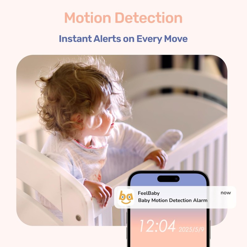 jeeber Wifi Smart Video Baby Monitor with Camera, Phone App