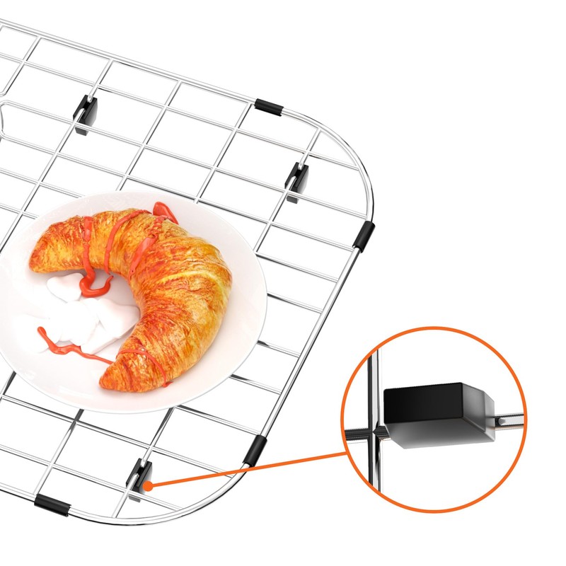 Kitchen Sink Protector,25.1"L X 12.8"W Sink Bottom Grid with Corner