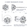 MomentWish Moissanite Diamond Stud Earrings 925 Silver / Gold 585,