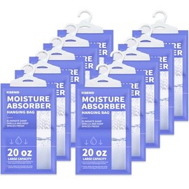 Ksend Moisture Absorbers Packets, Fragrance Free(10 Pack), Purple, Moisture Absorb, 20oz