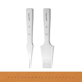 WUTA French Style Leather Hole Punch Tool, Fully Polished Punching Tool, Leather, Professional Sharp Punching Tool Set (Obverse 2.7 mm 2+8)