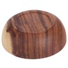 22x7.5cm Eco Friendly Wooden Salad Bowl Container Food Fruit Serving