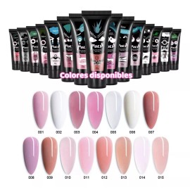 Veraly Kit  Polygel 30ml + Cepillo Y Espatula + Tips+ Slip Solución