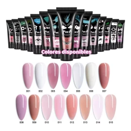 Veraly Kit  Polygel 30ml + Cepillo Y Espatula + Tips+ Slip Solución