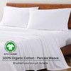 LANE LINEN 100% Organic Cotton Pure White Full Sheets Set,