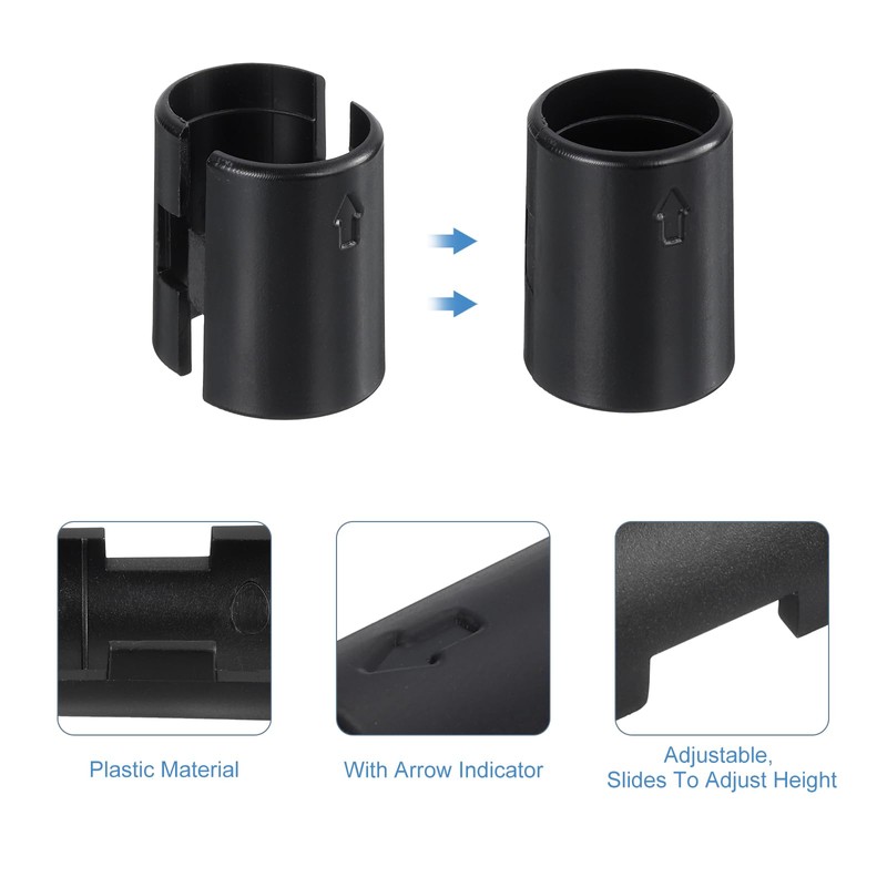 sourcing map 50Pcs Wire Shelving Shelf Lock Clips, Plastic Shelving