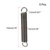TOP-VIGOR 5Pcs Extension Compressed Spring, 1.2mm Wire Dia, 10mm OD,