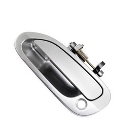 CF Advance Compatible with Honda 98-02 Accord Front Left Driver Side Exterior Outside Door Handle NH623 Satin Silver Metallic 1998 1999 2000 2001 2002