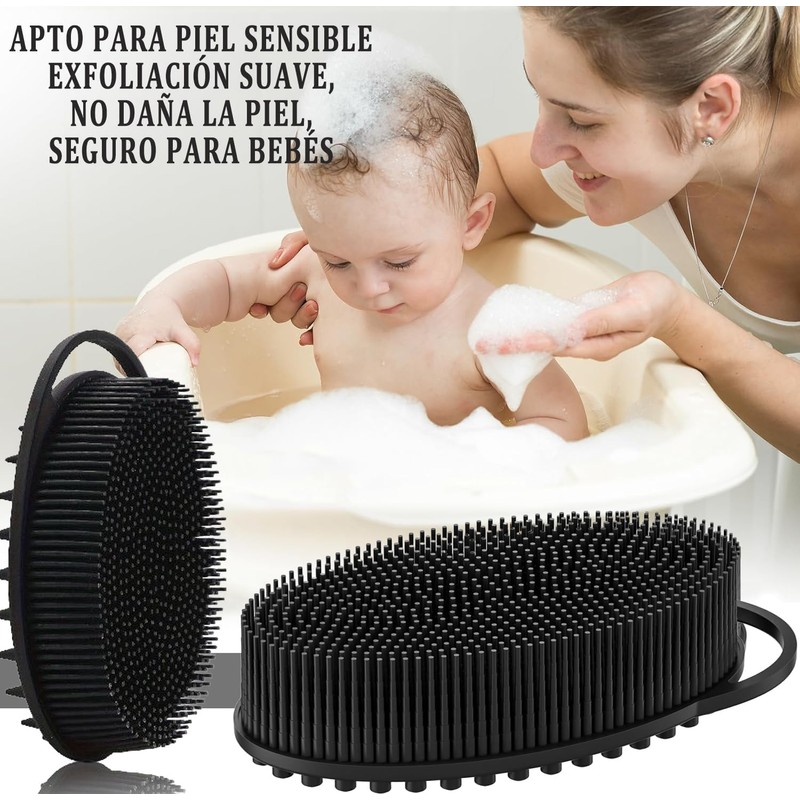 Cepillo de Baño de Silicona EPANO (2 Piezas) - Exfoliación