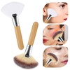 WJIAAA Fluffy Fan Brushes for Facials,4Pcs Esthetician Soft Bristle Face