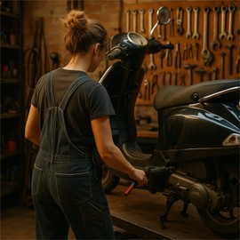 cyclingcolors 1x Bremshebel kompatibel mit für PIAGGIO 500 X9 EVOLUTION 2003+2007 APRILIA 250 LEONARDO 1999+2004 links oder rechts poliertes Aluminium OE AP8218480