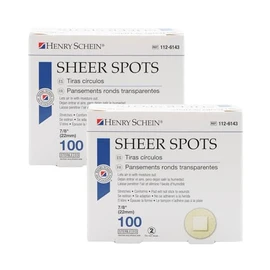 Adhesive Sheer Spot Bandage 7/8" - 2 Boxes (100 Per Box)