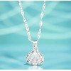 Collar Concha Marina Elegante Chapado Plata 925 / Circonita