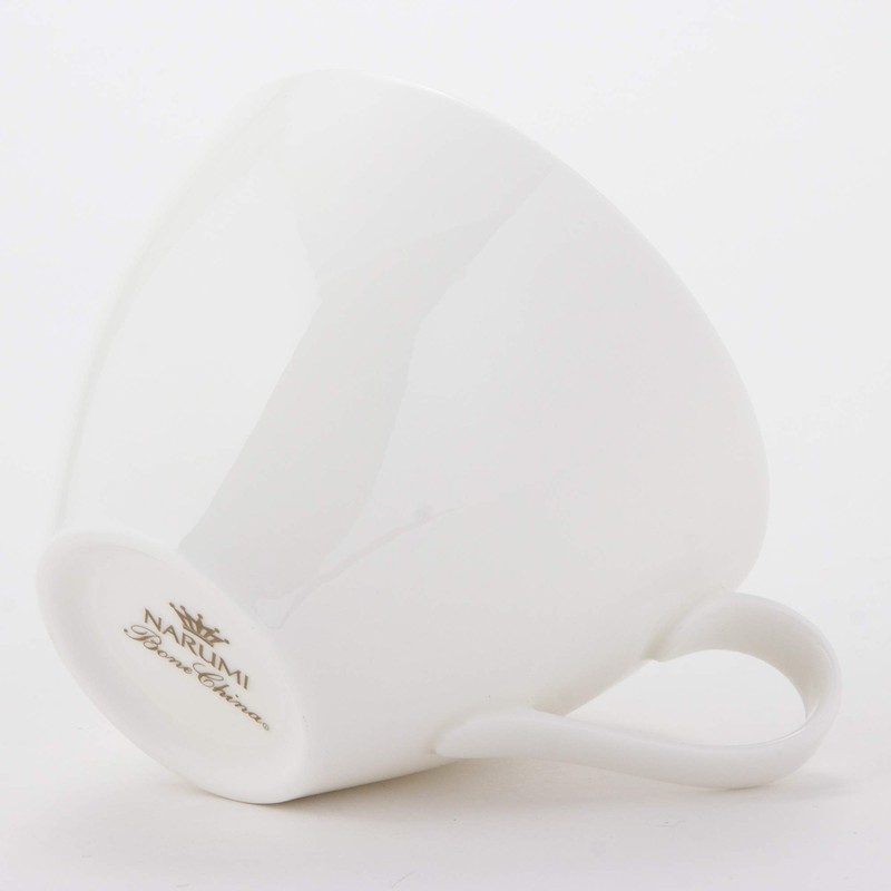 Narumi 51799-2911 Cup Saucer Sense Plain, White, 7.8 fl oz