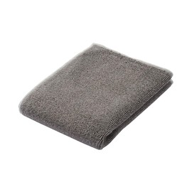 MUJI 84775468 Color Stitching Pile Weave Hand Towels, Set of 5, 13.4 x 13.8 inches (34 x 35 cm), Charcoal/No Bulk