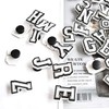 37 PCS Number Letter Shoe Charm, Alphabet Clog Charm, 0-9#
