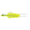 Tsunami Glass Minnow Teaser Fluke Jig w/Silicone Skirt 3/8oz Chartreuse
