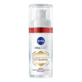 NIVEA LUMINOUS630 Anti-manchas Serum Facial Anti-Edad (30ml) Con Ácido Hialurónico y boost de colágeno, para una Piel Luminosa y visiblemente más joven.