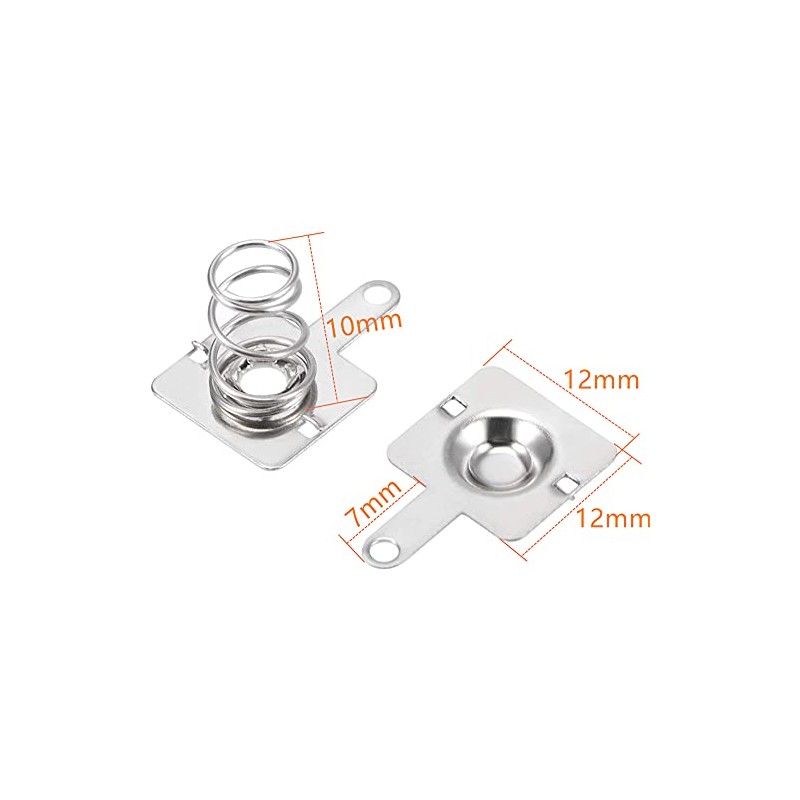 Cutelec 20Pairs Battery Springs AA Battery Negative to Positive Conversion