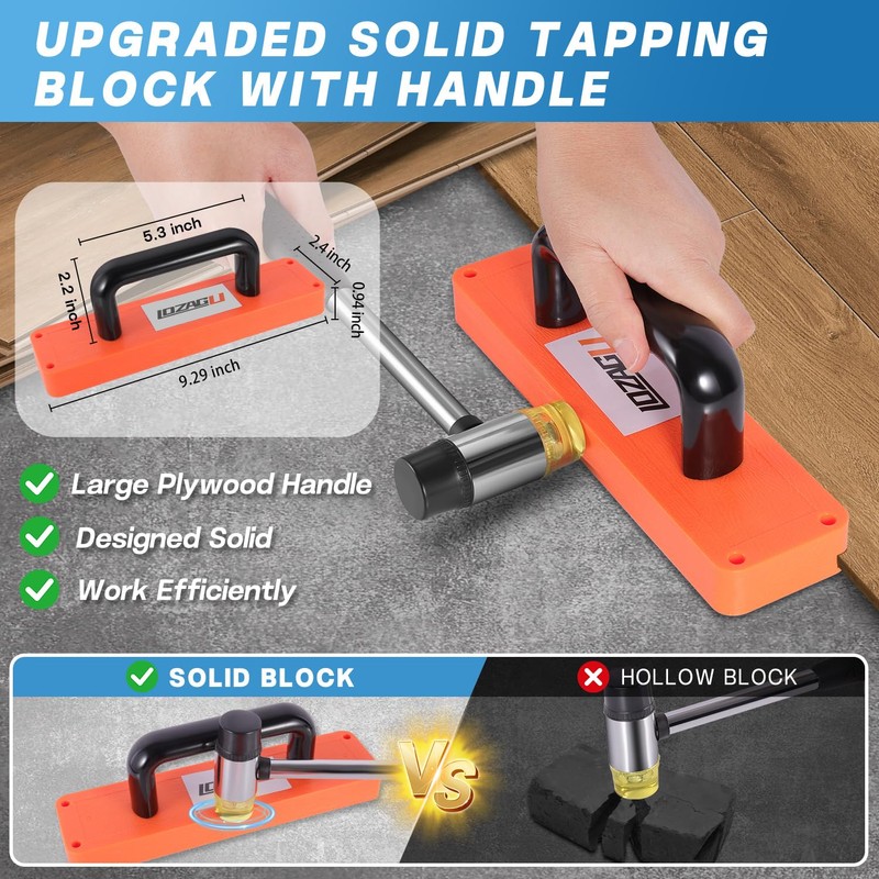 LOZAGU 43-Piece Laminate Flooring Tools, LVP installation kit, Vinyl Flooring