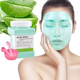 Mascarilla facial de gelatina, mascarilla hidratante en polvo con aloe vera para tratamientos faciales, mascarilla facial profesional Peel Off Hydro