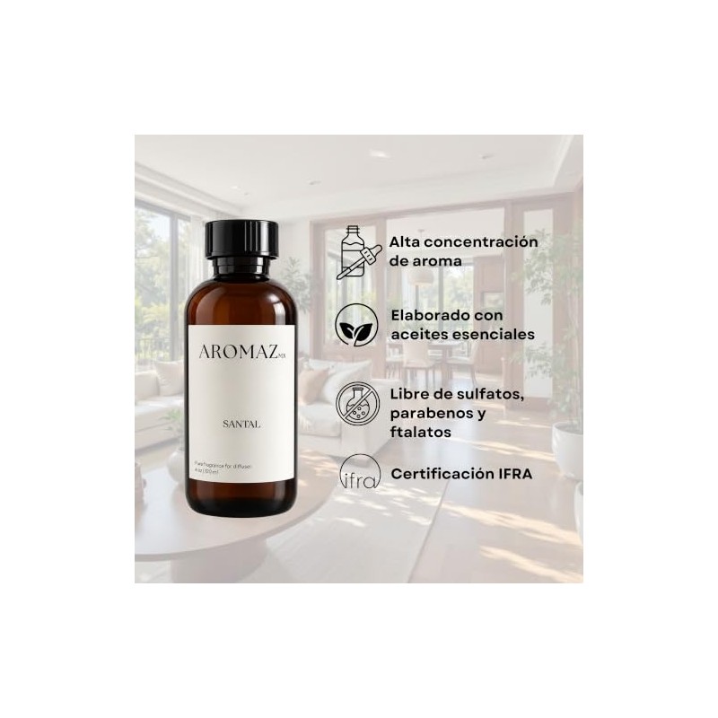 Santal – Esencia para Difusor Profesional 120 ML | Aroma