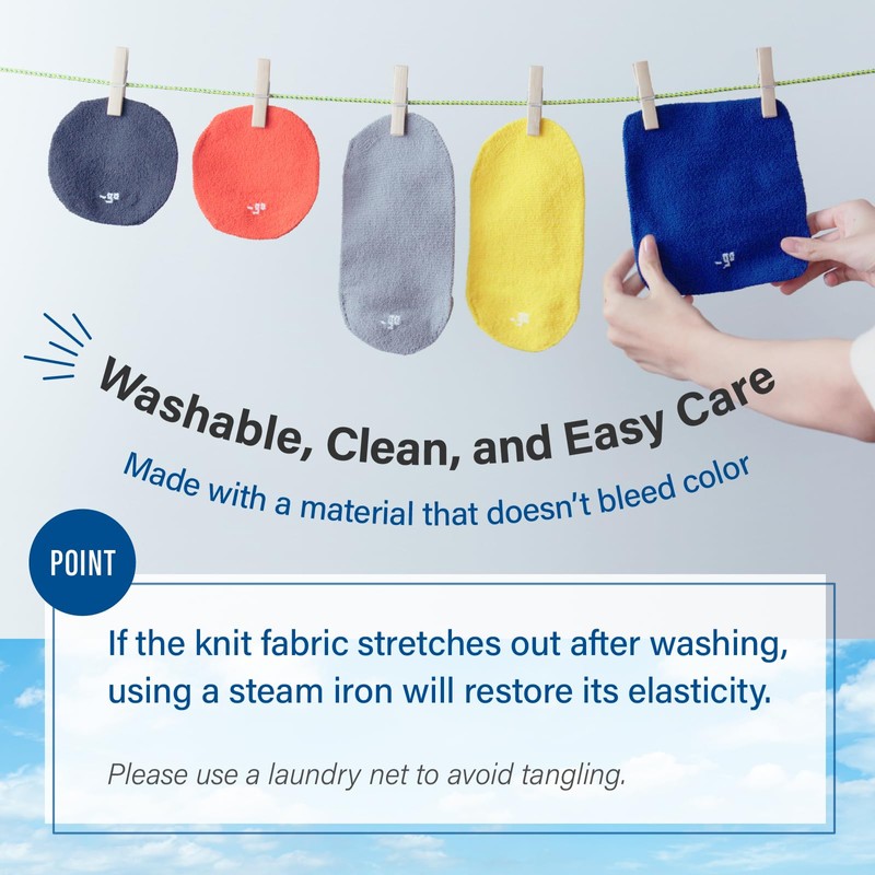 PACKING KNIT_GO Cable Organizer, Oval, Made in Japan, Orange