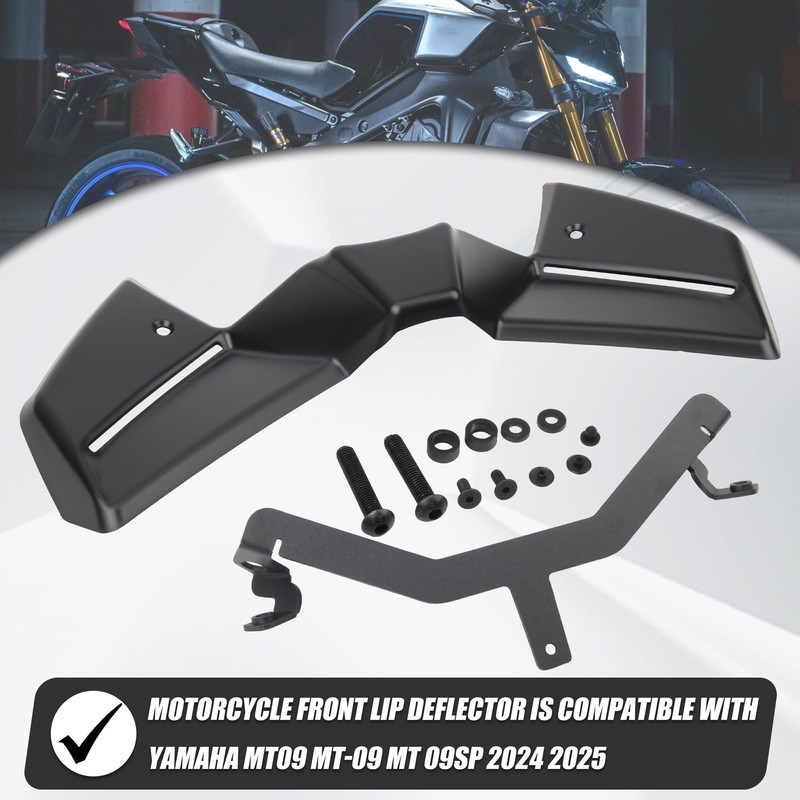 ABCERRS Motorcycle Front Spoiler Winglet Aerodynamic Wing Compatible with MT09