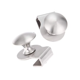 Stainless Steel Glass Door Handle / Clip / Glass Clip 5-8 mm Cabinet Handle Furniture Handle Drawer Handle No Drilling Required Pack of 2
