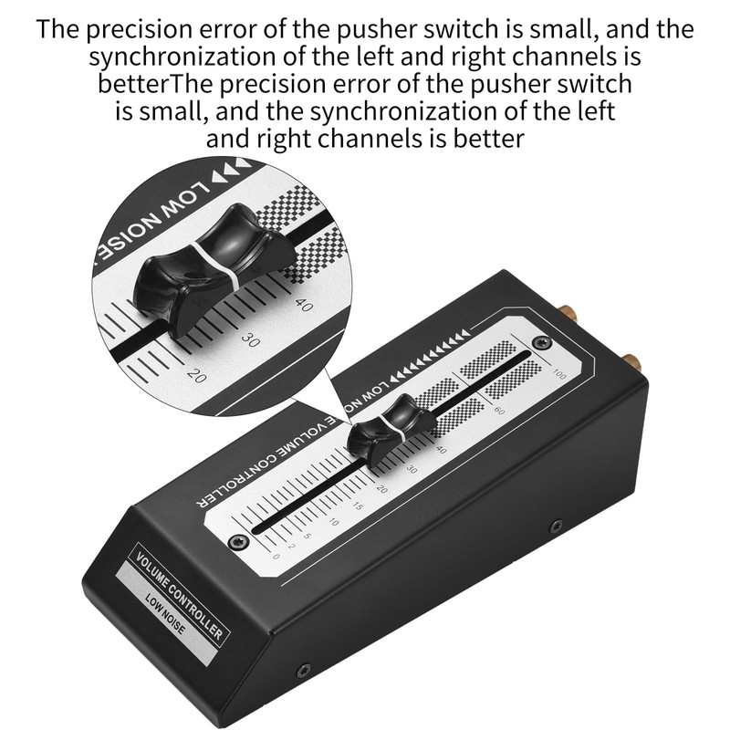 YDuupxe Passive Volume Control, HiFi Preamp for Active Monitor Speakers,