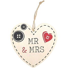 Mr And Mrs Hanging Heart Sign