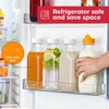 Dwbligt 32 oz Reusable Glass Milk Bottles with Silicone Dispenser