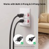 Cable Matters ETL Listed 3 Pack Grounded Outlet with ON