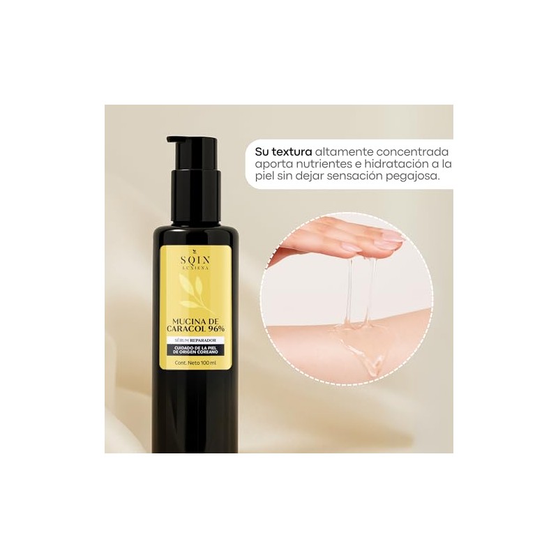 Sqin Luxiena Serum Baba de Caracol Coreano, Mucina de Caracol