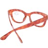 DOOViC Blue Light Glasses Womens Oversized Round Orange Frame Computer