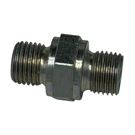 Sellerocity Plated Steel 4000 PSI Connector Fitting 1/4 X 1/4 BSP BSPT Size Male, Compatible with Karcher to Foam Cannon Connections