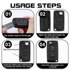 2 Button Car Key Casing, Key Shell Car Replacement Key