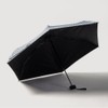 JAJU [JAJU] Pouch Flat 5-Section Blackout Sun Umbrella_Blue Grey Checkered
