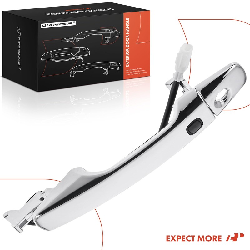 A-Premium Front Driver Side Exterior Door Handle with Sensor Compatible