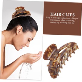 FOMIYES Large Marble Texture Hairpin Thick Hair Claw Clip Women Jumbo Hair Clamp Styling Tool