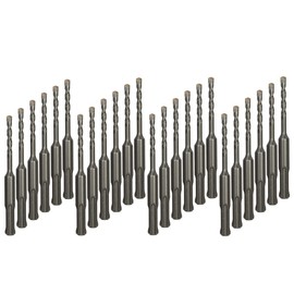 VALYRIANTOOL 24-Pack 3/16 Inch x 4 Inch SDS Plus Rotary Hammer Drill Bits Set, Carbide Tipped for Brick, Masonry, Stone and Concrete (3/16" x 2" x 4")